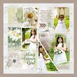 wedding flower girl inspiration digital scrapbook layout