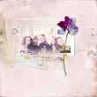 Friends digital scrapbook layout