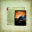 beautiful sunset digital scrapbook layout