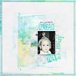 cute baby girl digital scrapbook layout