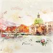 Venice Capital Building Digital scrapbook layout