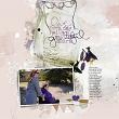 a walk with mom digital scrapbook layout