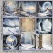 Winter Frost Digital Scrapbook Mini Kit Papers Preview by Lynne Anzelc