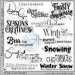 Winter Frost Digital Scrapbook Wordart Preview by Lynne Anzelc