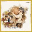 Autumn Love Digital Scrapbooking Kit by Vicki Robinson Layout 1 by Evelyn