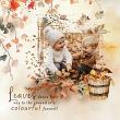 Autumn Serenade Digital Scrapbook Page by Cathy