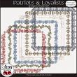 Patriots & Loyalists Heritage Page Borders by ADB Designs