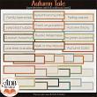 Autumn Tale Word Strips by ADB Designs