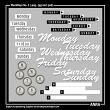 Weekdays Digital Art Elements