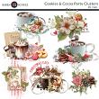 Cookies and Cocoa Party Digital Scrapbook Clusters Preview by Karen Schulz Designs