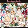 Christmas Angels Digital Scrapbook Page Kit Elements Preview by ADB Designs