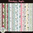 Christmas Angels Digital Scrapbook Page Kit Papers Preview by ADB Designs