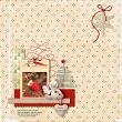 Handmade Christmas Digital Scrapbook Kit by Karen Schulz Layout by Kythe