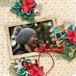 Handmade Christmas Digital Scrapbook Kit by Karen Schulz 