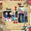 Handmade Christmas Digital Scrapbook Kit by Karen Schulz Layout by chrissy