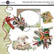 Handmade Christmas Digital Scrapbook Kit Clusters 01 by Karen Schulz