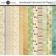 Handmade Christmas Digital Scrapbook Kit Papers 01 by Karen Schulz