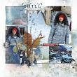 Digital scrapbook layout by Lynn Grieveson using "Winter Chill"