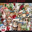 A Joyful Holiday Page Kit Elements by ADB Designs