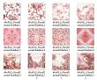 Floral Damask Toile Red Papers by itKuPiLLi Imagenarium