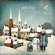 Winter Whimsy Digital Art Layout by Anita 04