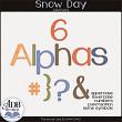 Snow Day Digital Scrapbook Alphas Preview by ADB Designs