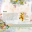 Rise and Shine Digital Scrapbook Kit by Karen Schulz Layout by Olga