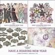 Have A Roaring New Year by A Whimsical Adventure at Oscraps | Four Element Packs