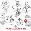 CU Vintage Brushes No 5 Cherubs by A Whimsical Adventure at Oscraps