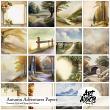 Autumn Adventures Digital Art Papers by Art Addicts