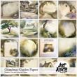 Grandmas Garden Digital Art Papers by Art Addicts