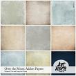 Over the Moon Digital Art Addon Papers by Art Addicts