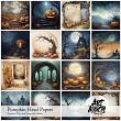 Pumpkin Head Digital  Art Papers by Art Addicts