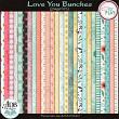 Love You Bunches Page Kit Papers by ADB Designs