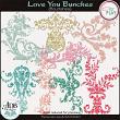 Love You Bunches Flourishes by ADB Designs