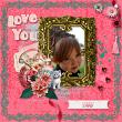 Love You Bunches by ADB Designs Digital Art Layout by Dana