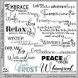 Winter Whimsy Digital Art Word Art by Art Addicts Designs