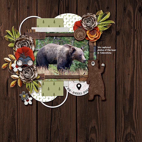 Digital Scrapbook Pack, Outdoor Adventures Kit by Connection Keeping