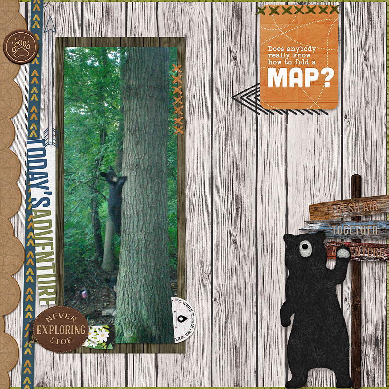 Digital Scrapbook Pack, Outdoor Adventures Kit by Connection Keeping