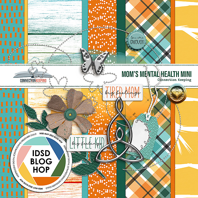 Mom Digital Scrapbook Kit for Digital Scrapbooking, Mother's Day 