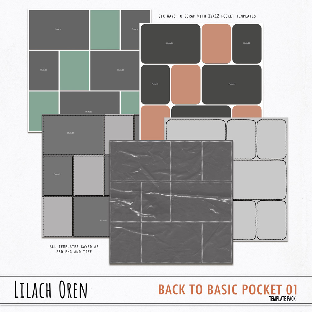 Digital Scrapbook Pack  Cozy Winter Pattern Papers by Lilach Oren