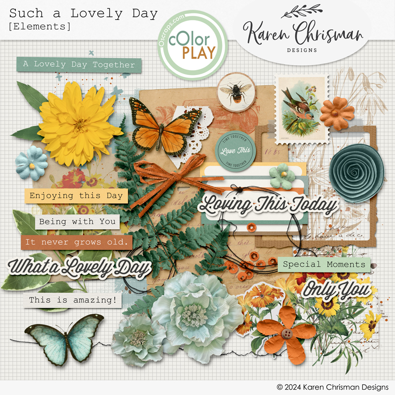 Such a Lovely Day Elements by Karen Chrisman
