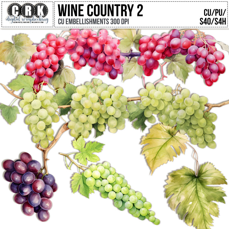 CU Wine Country Embellishments 2 by CRK 