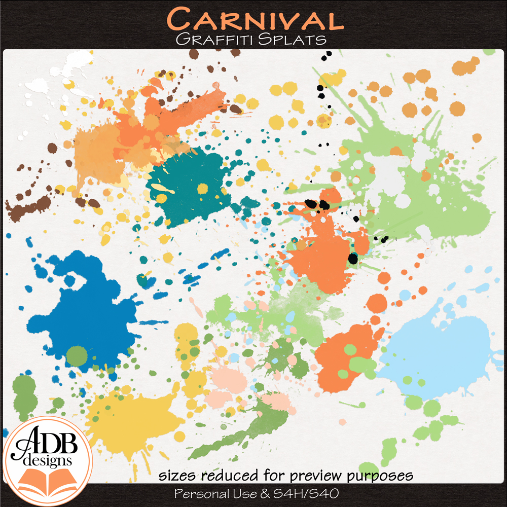 Carnival Splatters by ADB Designs