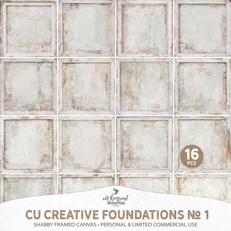 CU Creative Foundations No 1 Shabby Framed Canvas