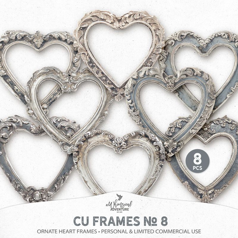 CU Frames No 8 Ornate Heart Frames