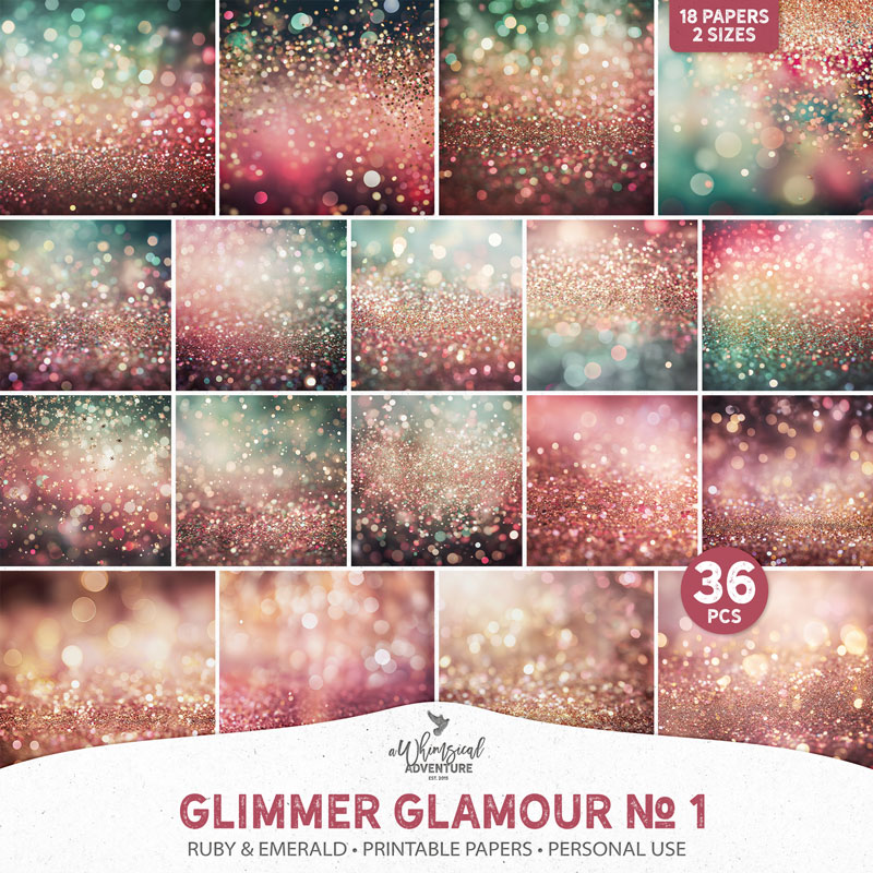 Glimmer Glamour No 1 Ruby And Emerald