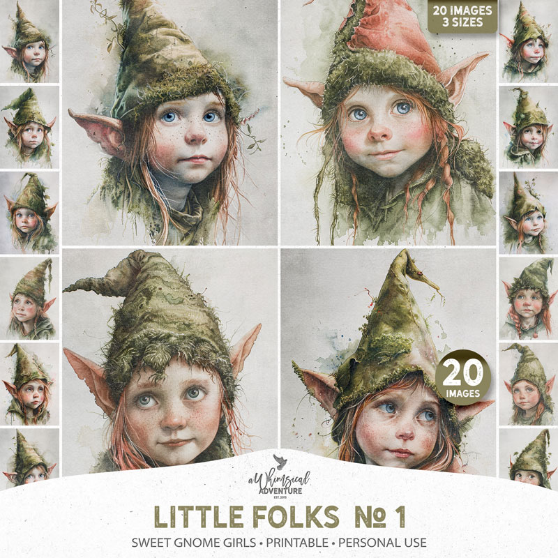 Little Folks No 1 Sweet Gnome Girls