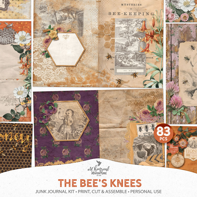 The Bee's Knees Junk Journal Kit