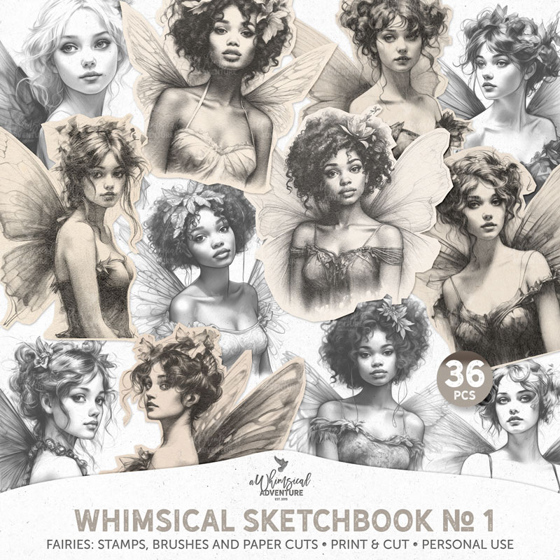 Whimsical Sketchbook No 1 Fairies